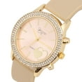 thumbnail image 4 of Simone Chic Valentine's Day Beautiful Ladies I Love You Forever 6 pc Jewerly Set with Colorful Rubber Band Bling Watch - Matching Earrings and Heart Pendent Necklace - ST10370 (Gold Luggage), 4 of 7