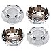 thumbnail image 3 of AUTUT Couvre-Moyeu de Roue 67mm Embouts Centraux de Remplacement 63mm Cranté à Cranté (Chrome) - 4 Pcs, 3 of 4