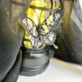 thumbnail image 3 of 24 piezas de decoraciones de mariposas rosas y calaveras negras y rojas, decoración de pared de mariposas 3D, decoraciones de fiestas de mariposas, decoraciones de cumpleaños, decoración de Halloween, 3 of 7