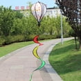 thumbnail image 4 of IKemiter Hot Air Balloon Outdoor Decoration Rainbow Wind Turns Sequins Rotating Colorful Windmill String Garden Windmill, 4 of 7