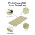 thumbnail image 4 of FULI Japanese Tatami Mattress, Igusa Mat (100% Japanese Rush Grass) Folds in Three, Made in Japan (Natural, Twin XL), 4 of 7