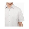 thumbnail image 2 of Calvin Klein Men’s Short Sleeve Stretch Cotton Pattern Shirt, Light Gray, Small, 2 of 3