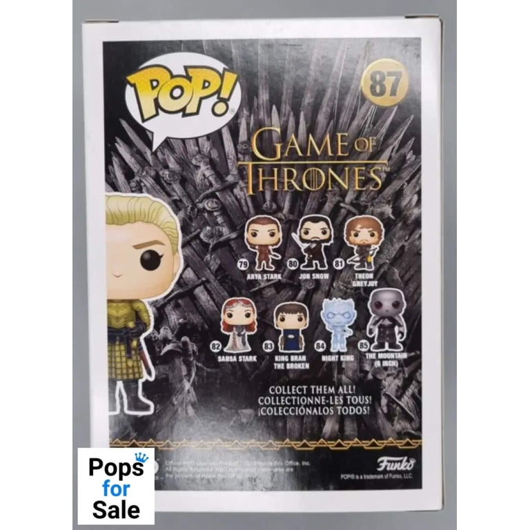87 Ser Brienne of Tarth - Game of Thrones Funko POP - Walmart.com