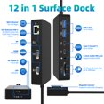 thumbnail image 2 of Estación de acoplamiento Arkidyn 12 en 1 con triple HDMI 4K a 60 Hz y USB-C, 2 of 9