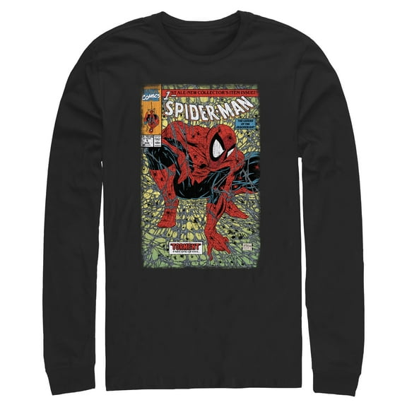 Mens Marvel Arachknight Comic Cover Long Sleeve Shirt