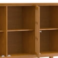 thumbnail image 4 of Simpli Home Acadian 62 inch Wide Solid Wood Transitional Wide Storage Cabinet in Light Golden Brown, 4 of 12