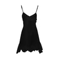 thumbnail image 5 of Ahabrexf Womens Sundresses Spaghetti Strap V Neck Backless High Low Slit Dress, 5 of 9