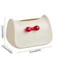 thumbnail image 3 of 2025 Rectangle Tissue Box Cover for Disposable Paper Home Desktop Tea Table Storage Rectangle Tissue Box Holder for Storage Bathroom Bow Tie Paper Box Kitchen Living Room Clearance, 3 of 6