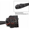thumbnail image 3 of Comodo Duster Commodo para Dacia Duster Dokker Sandero Lodgy Dokker Clio Logan 8201167988 Interruptor de columna de dirección Interruptor de control del volante Señal de giro 255405056R, 3 of 5