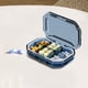 thumbnail image 4 of Caja de Tableta de Viaje 6 Compartimentos Resistente al Agua Mini Organizador | Contenedor de almacenamiento de píldoras de joyería | Portátil, Compacto, Transparente | Plástico Gris Azul Verde, 4 of 6