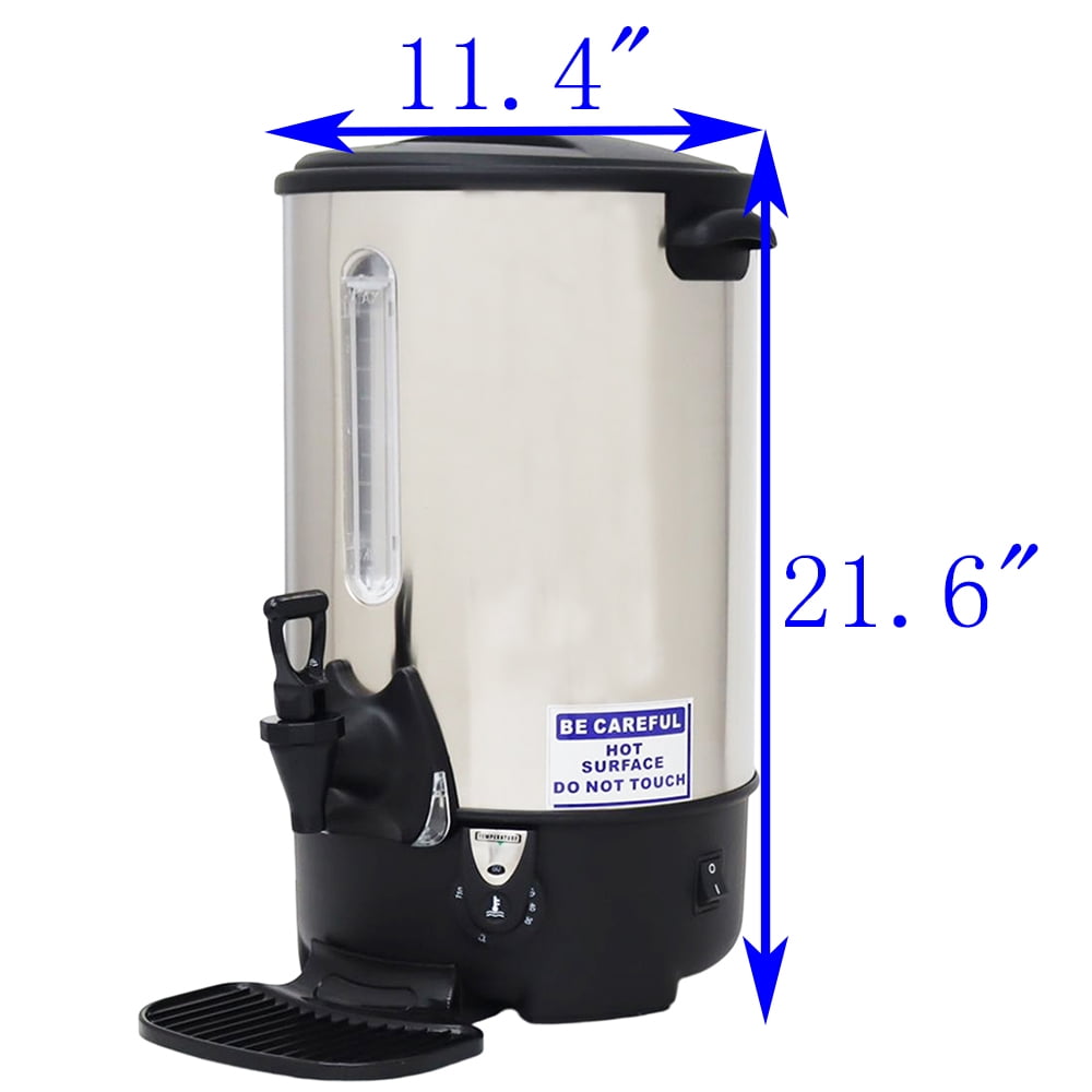 EQCOTWEA 21.7L Hot Water Dispenser Electric Boiling Bucket Boiler Stainless Steel Coffee Tea Beverage Warmer