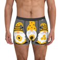 thumbnail image 4 of Wukai Bee Kind Print Men’s Underwear Breathable Boxer Briefs,&nbsp;Moisture Wicking & Breathable-, 4 of 7