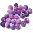 thumbnail image 1 of Juego de cuentas de ágata mate de 8 mm Piedra natural Ágata esmerilada Piedra semipreciosa Piedra preciosa con agujero para enhebrar Joyas de cuentas Púrpura brillar Electrónica, 1 of 5