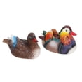 thumbnail image 2 of Esculturas de resina para estanques para la decoración del jardín: par de patos mandarines de color oscuro, 2 of 8