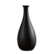 thumbnail image 1 of EeaseMX Jarrón de cerámica negro Simplicity, 1 pieza, simulación de flores secas, contenedor para flores, adorno artesanal para el hogar., 1 of 8