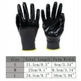 thumbnail image 3 of SENRISE Nylon Working Gloves Anti Slip Palm Fingers Gloves Universal for Man and Women S/M/L Black, 3 of 8
