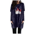 thumbnail image 2 of Qertyioot Sweat-Shirt d'Hiver pour Femmes Imprimé de Noël, Manches Longues Décontracté Col Rond Mode Pull, 2 of 3