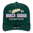 thumbnail image 2 of Men's New Era Green Oakland Athletics 1989 World Series Champions Historic 9FIFTY A-Frame Snapback Hat, 2 of 5