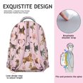 thumbnail image 5 of Dogs with Flowers Backpack for School,Cute School Bag,Schoolbag with Adjustable Shoulder Straps & Padded Back,15.3"x11"x7.1".﻿, 5 of 6
