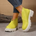 thumbnail image 4 of Yellow Female Chelsea Boots With Thick Sole Supportive Arch For Walking And Standing In Comfort All Day, 4 of 9