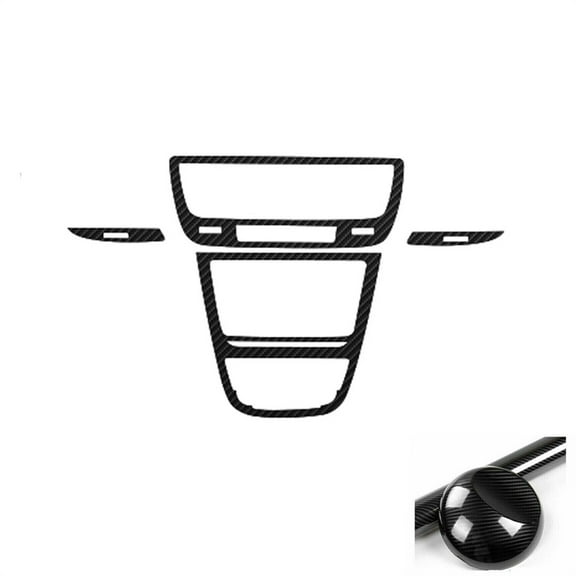 Carbon Fiber Look Center Console A/C CD Control Trim Decals For Buick Encore