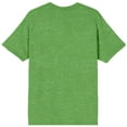 thumbnail image 7 of Elf Buddy Mood Faces Crew Neck Short Sleeve Green Heather Women's T-shirt-3XL, 7 of 7