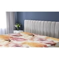 thumbnail image 5 of Ambesonne Floral Fitted Sheet, Pastel Peony Petals Romance, California King, Pale Pink and Dark Peach, 5 of 5