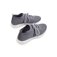 thumbnail image 3 of Frontwalk Ladies Athletic Shoes Lace Up Running Shoe Slip On Sneakers Fitness Workout Breathable Trainers Women Mesh Flats Gray 9, 3 of 7