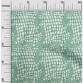 thumbnail image 1 of oneOone Georgette Viscose Dusty Teal Green Fabric Snake Animal Skin Sewing Craft Projects Fabric Prints By Yard 42 Inch Wide, 1 of 4