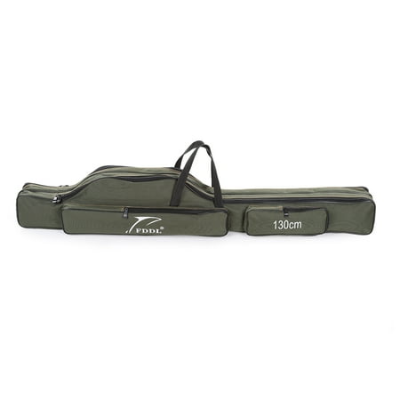 Portable Folding Fishing Rod Carrier Canvas Fishing Pole 