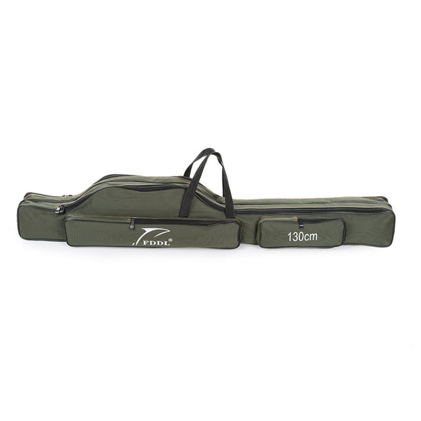 Portable Folding Fishing Rod Carrier Canvas Fishing Pole 