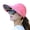 Pink, variant on Sun Hats for Women Wide Brim UV Protection Sun Hat Summer Beach Packable Visor - Pink, 1 Pack