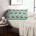 thumbnail image 6 of Sikiie Fox Print Plush Pillow Cover, Wrinkle-proof and Stain-resistant Pillow Protector without Pillow Core, Home Decoration-14"x20", 6 of 6
