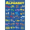Learn the Alphabet Letters Classroom Chart Educational Reading Poster - 12x18 inch
