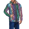 thumbnail image 3 of Zip Up Hoodies for Men - Colorful leopard print A Long Sleeve Comfrt Men'S Fashion Hoodies & Sweatshirts, Jackets for Men Hoodies Pullover Clothing Clothes with Pouch, 3 of 5