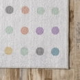 thumbnail image 4 of nuLOOM Larissa Machine Washable Kids Polka Dot Area Rug, 8' x 10', Ivory, 4 of 10