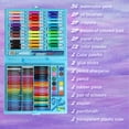 thumbnail image 3 of Hukapapa Art Supplies, paquete de 150 juegos de arte, juegos de dibujo, kits de arte de pintura, suministros de arte para niñas, caja de arte de regalo creativa para niños, niñas, niños y adultos, 3 of 7