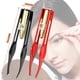 thumbnail image 4 of Vogacara Pinzas para cejas, 2 uds., herramienta profesional de depilación inclinada de acero inoxidable de alta precisión, herramientas de Juegos de afeitado, 4 of 6