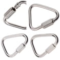 thumbnail image 4 of Transemion Portable Outdoor Carabiner Keychain Stainless Steel Quick Link 5mm 1Set, 4 of 6