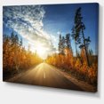 thumbnail image 2 of Route en Forêt d'Automne Panorama - Impression sur Toile, 2 of 4