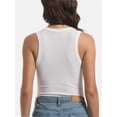 thumbnail image 5 of 3-pack Black&Green&White Women Tank Tops Summer Sleeveless Basic Cami Top Shirt Slim Racerback Blouses, 5 of 7
