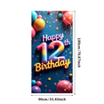 thumbnail image 3 of LUUFILx Colorful 12th Birthday Backdrop Banner with Star Elements Happy Birthday Party Supplies Decors Photography Props for Celebration Event Photo Booth Decorations, 3 of 8