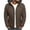 aaa_Brown, variant on Mens Puffer Jackets Full Zipper Winter Thermal Casual , Warm Insulated Coat for Men , SIZE XS