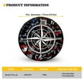 thumbnail image 5 of Yuyamidu Campass Spare Tire Cover American Flag Wheel Protectors Universal Tyre Covers for RV Camper Travel Trailer SUV Truck, 4th of July, 5 of 5