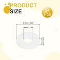 thumbnail image 2 of Uxcell Flat Washers Sealing Spacer Gasket Ring for Faucet Pipe Hose Bolt Machinery 24 16mm OD 6mm ID 2mm Thick, 2 of 7