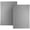 Gray, variant on White Classic Hotel Collection Absorbent Cotton Bath Mats, Spa Reversible Floor Towels, not a Bathroom Rug, Dolphin Gray, 22 x 34, 2 Pack