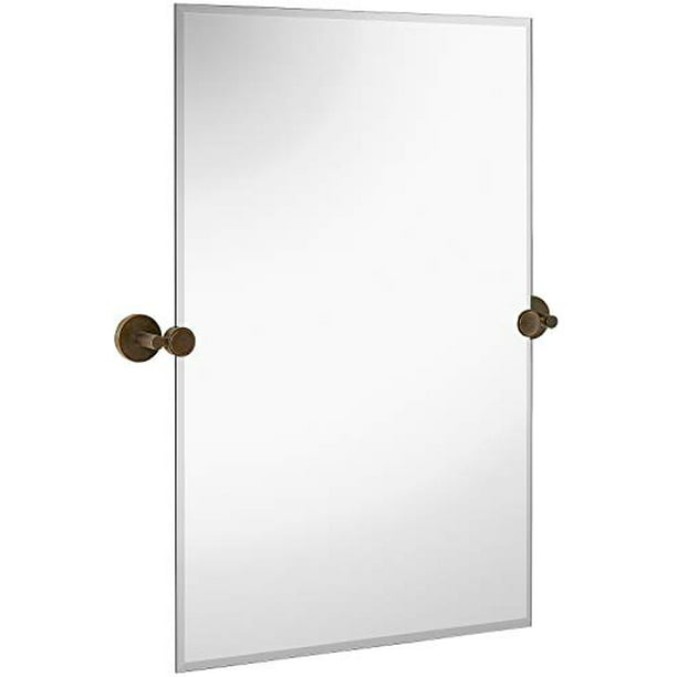 Hamilton Hills Large Pivot Rectangle, Rectangle Pivot Bathroom Mirror