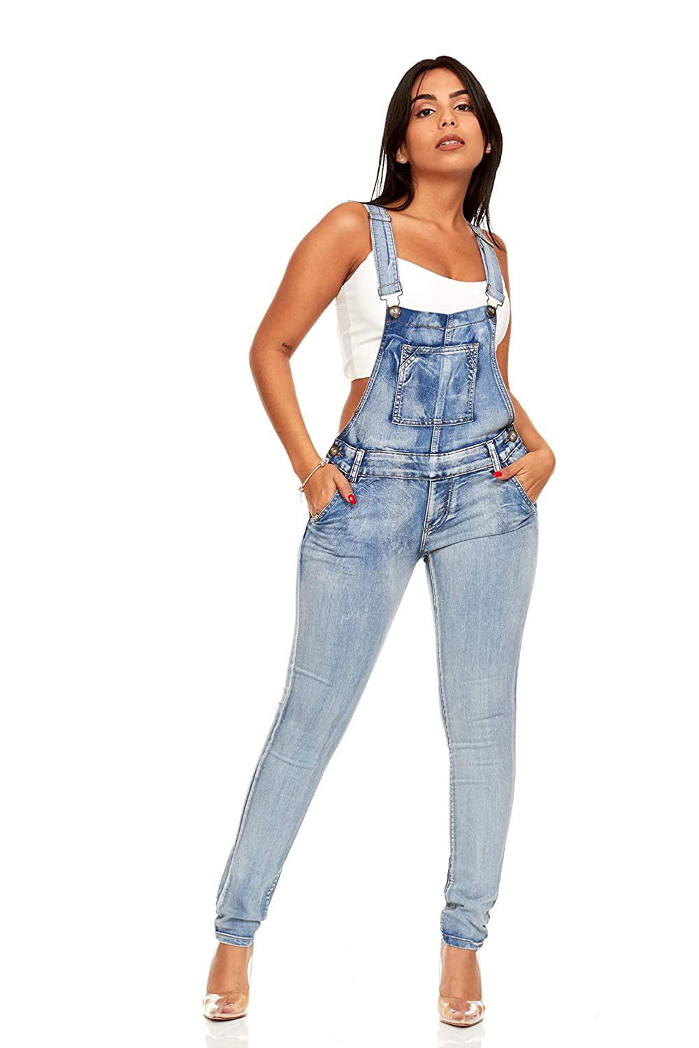 YDX Smart Jeans Juniors Overalls Denim 