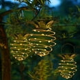 thumbnail image 6 of 2 Pack Outdoor Solar Hanging Lantern Lights - 60LED Waterproof Solar Pineapple Light Outdoor for Garden,Yard Porch Lawn Backyard Landscape Pathway Patio Outside Gardening, 6 of 7