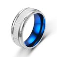 thumbnail image 1 of 6 Colors Classic 8mm Tungsten Mens Ring Surface Brushed Stainless Steel Ring for Women Wedding Band Couples Jewelry Accessories, 1 of 5